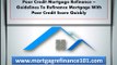 How to refinance mortgage with poor credit rating with low rates