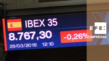 El Ibex 35 cambia de tendencia al mediodía y pierde un 0,20%
