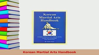 PDF  Korean Martial Arts Handbook Download Online