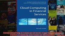 Cloud Computing in Financial Services Palgrave Macmillan Studies in Banking and Financial