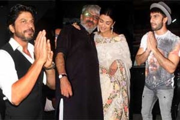 Sanjay Bhansali celebrates his National award with SRK, Ranveer