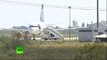 Moment EgyptAir crew member escapes hijacked plane through cockpit window