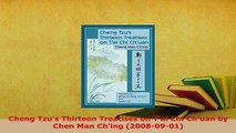 PDF  Cheng Tzus Thirteen Treatises on Tai Chi Chuan by Chen Man Ching 20080901 Read Full Ebook