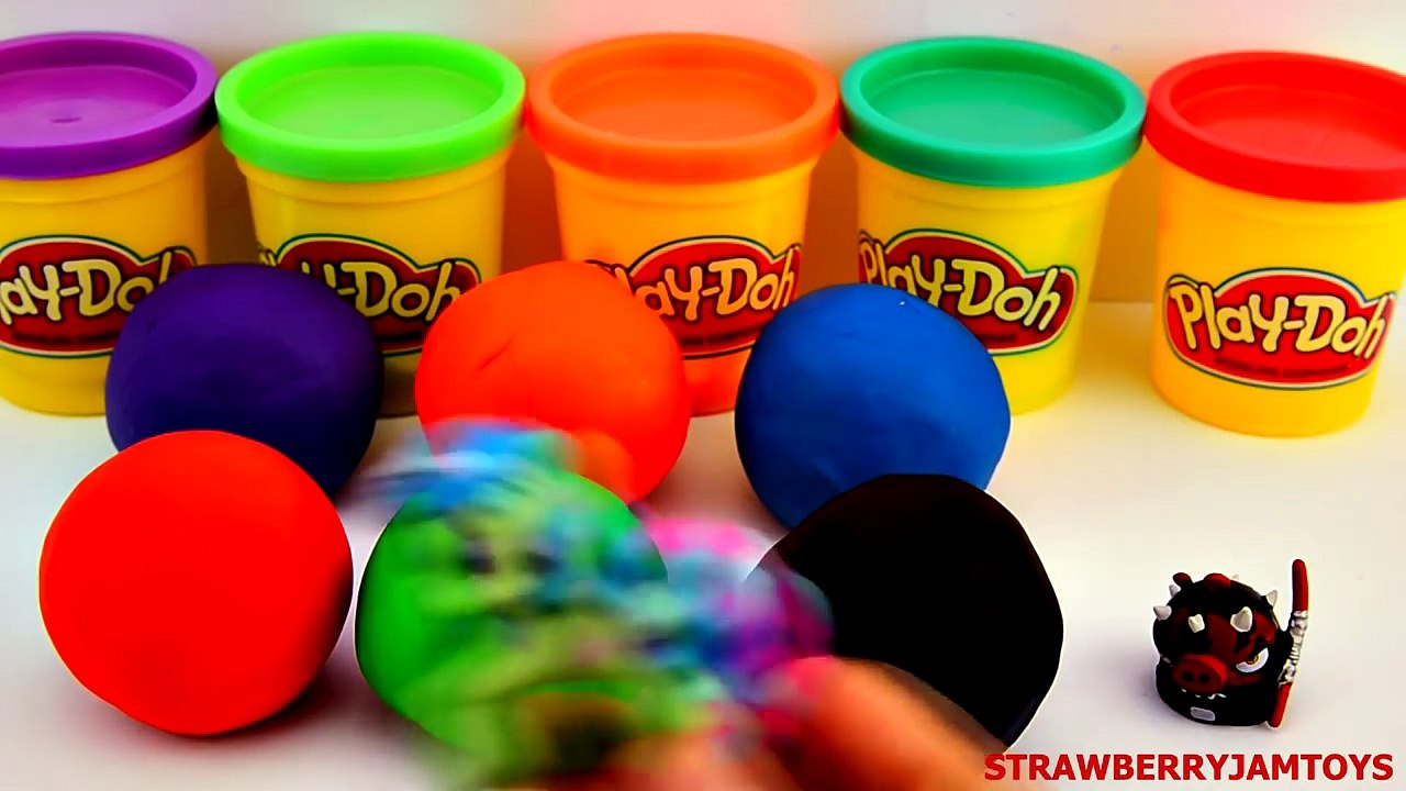 Cars 2 Play Doh Shopkins Hello Kitty My Little Pony Angry Birds Surprise Eggs StrawberryJamToys