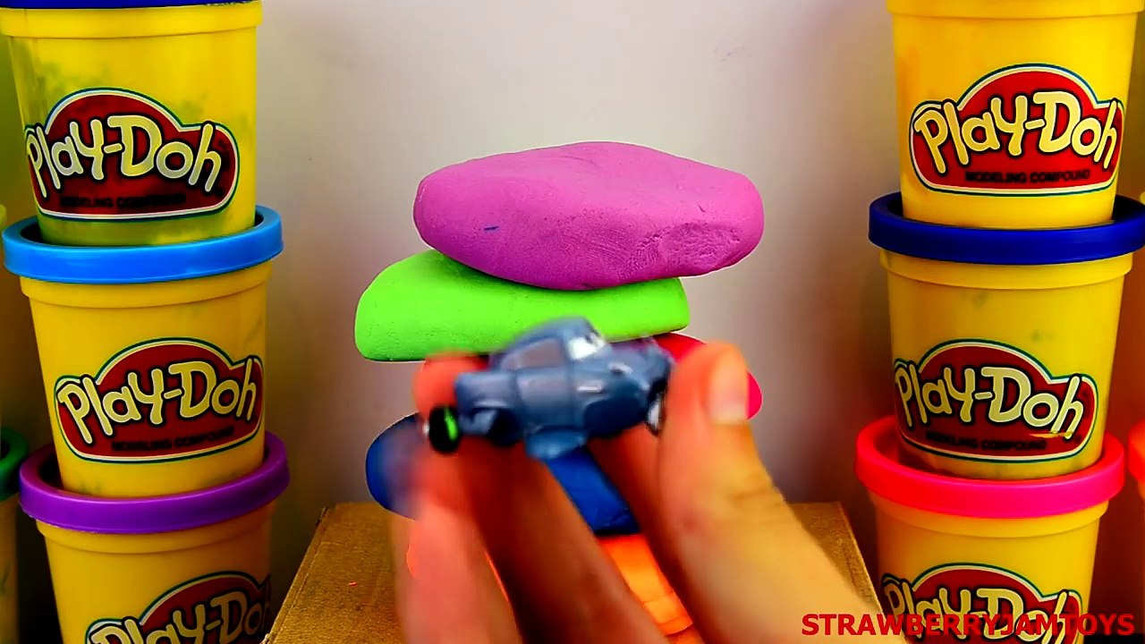 Cars 2 Play Doh Shopkins My Little Pony TMNT Monsters University Surprise Eggs StrawberryJamToys