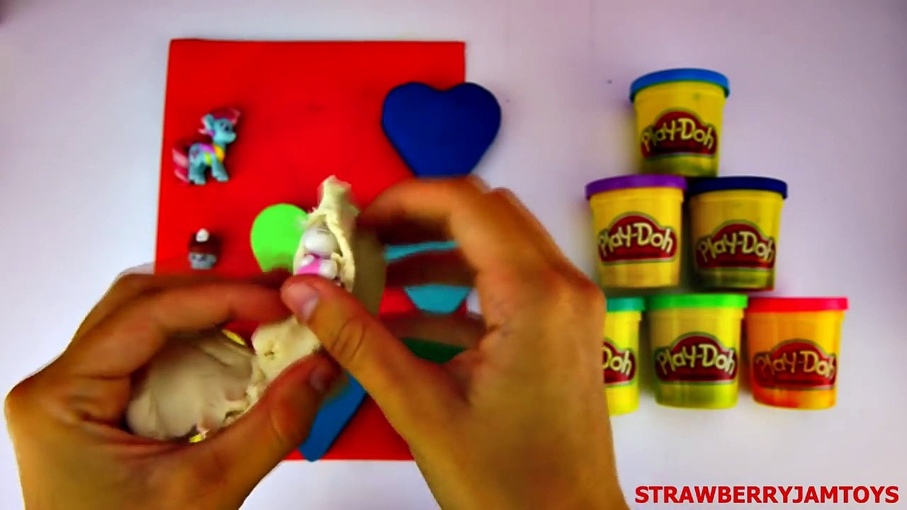 Cars 2 Play Doh Shopkins Spongebob My Little Pony Adventure Time Surprise Eggs StrawberryJamToys