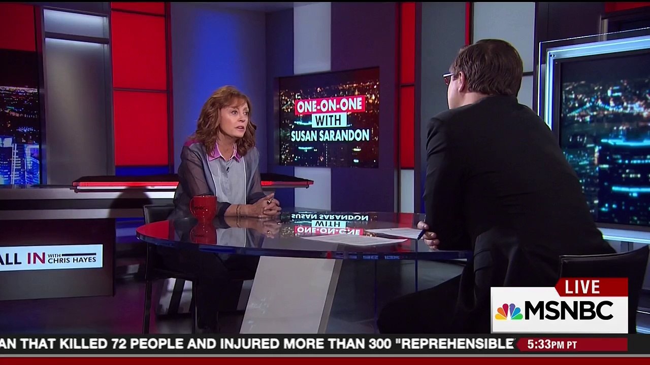 Susan Sarandon on Hillary Clinton - "They think she's a liar"