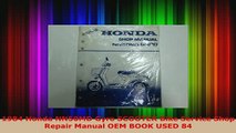Download  1984 Honda NN50MD Gyro SCOOTER Bike Service Shop Repair Manual OEM BOOK USED 84 Download Online
