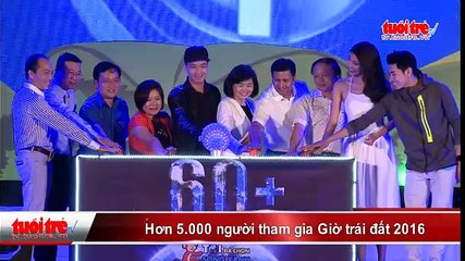 TPHCM- Hơn 5.000 người tham gia Giờ trái đất 2016