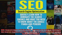SEO Search Engine Optimization  Quickly Learn How to Dominate the Search Engines and