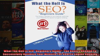 What The Hell Is SEO Beginners Guide The Basics Needed To Successfully Optimize Your