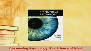 PDF  Discovering Psychology The Science of Mind Download Full Ebook