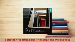 PDF  Behavior Modification Principles and Procedures Download Full Ebook