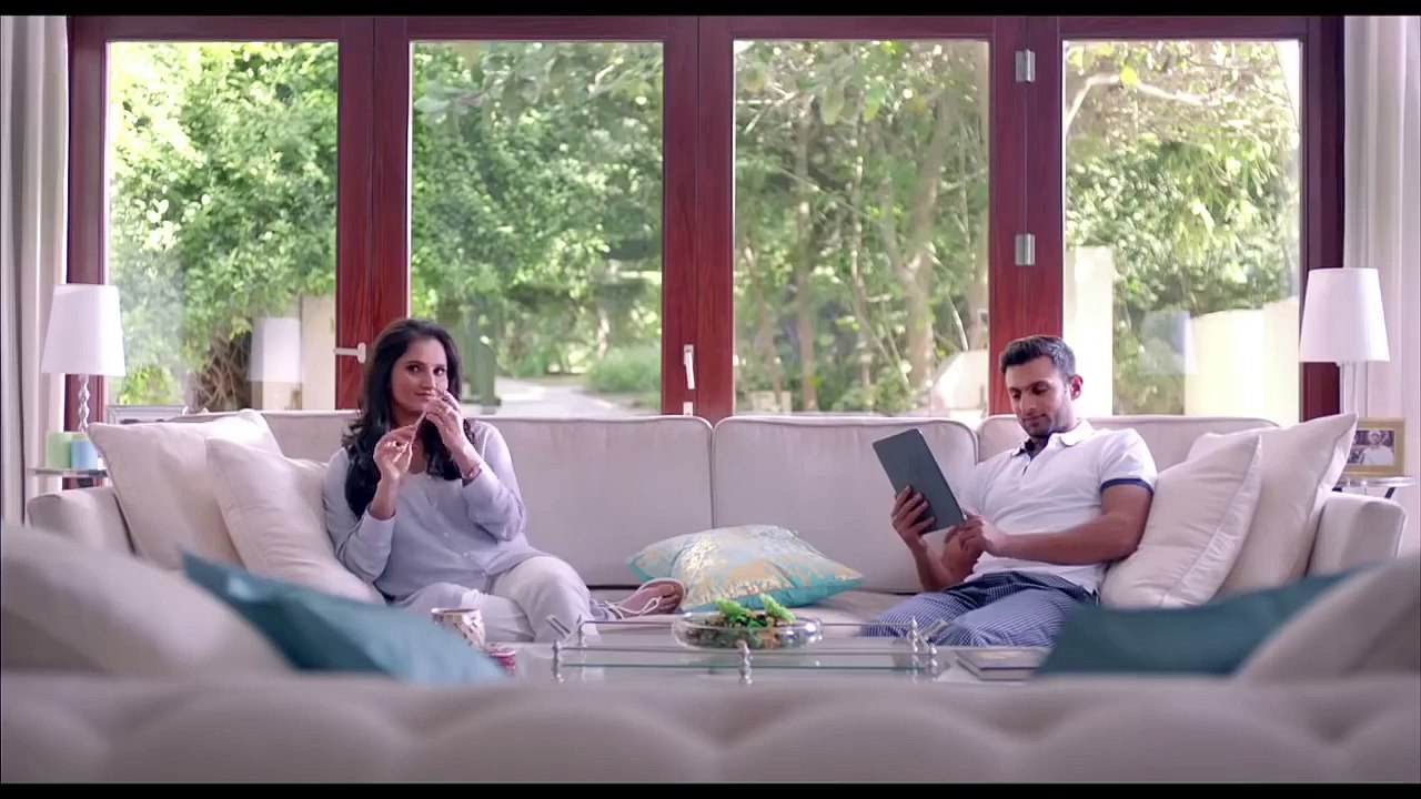 Shoaib Malik and Sania Mirza in New Nestle Everyday TVC live