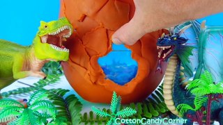 Play-Doh Giant Dinosaur Dragon Slime Egg Surprise Jurassic World