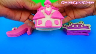 Play-doh Princess Castle Crown Heels Jasmine Unicorn Minnie Mouse CottonCandyCorner