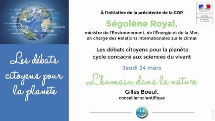 Débats citoyens: Question de Laura White : biodiversité et activité humaine sont-ils compatibles? (Corée)