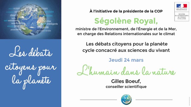 Débats citoyens: Question de Laura White : biodiversité et activité humaine sont-ils compatibles? (Corée)