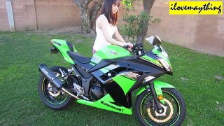 2013 Kawasaki NINJA 300 Revving - Two Brothers Exhaust Black Series