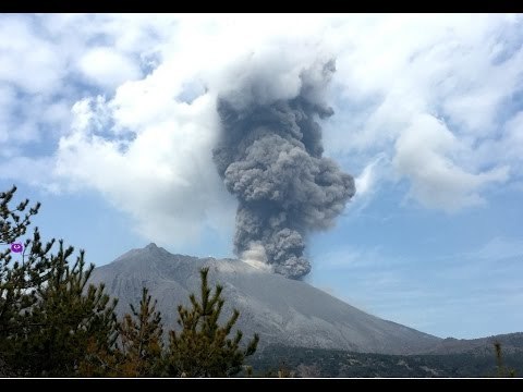Sakurajima Volcano Erupts