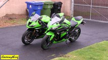 2013 Kawasaki NINJA 300 Special Edition & 2013 Kawasaki NINJA 636 ZX6R (Side by Side)