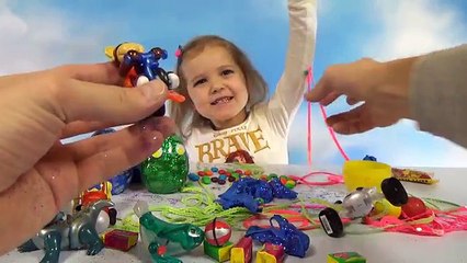 Смешные животные заводные яйца с глазками и блёстками сюрприз игрушки animals toys surprise eggs