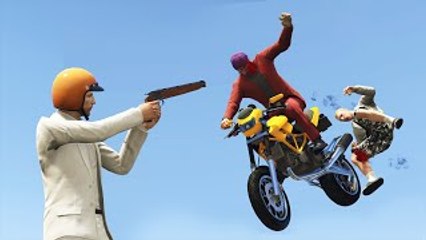 KWEBBELKOP-1 SHOT 2 KILLS (GTA 5 Funny Moments)