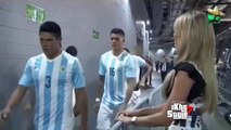 Messi ignora a la Sexy periodista Inés Sainz // Messi ignores sexy jornalist Inés Sainz