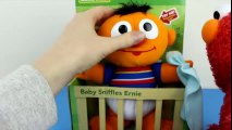 Sesame Street Baby Sniffles Ernie & Elmo Ernie has a slimy yucky Nose!