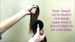 How To Make A Donut Bun _ Sock Bun With No Ends, Dance Hairstyles