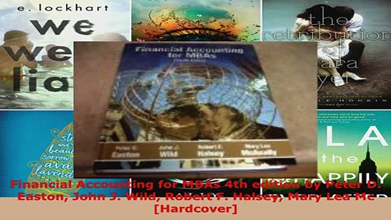 PDF  Financial Accounting for MBAs 4th edition by Peter D Easton John J Wild Robert F Halsey  EBook