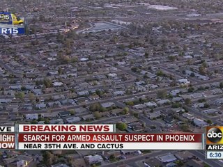 Armed assault suspect wanted in Phoenix