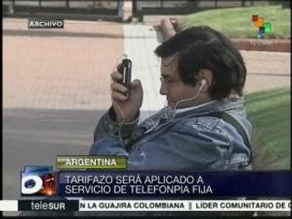 Argentina: alza a tarifa del servicio de telefonía fija