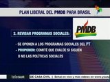 Brasil: PMDB presenta plan que incluye recortes y privatizaciones