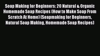 Read Soap Making for Beginners: 20 Natural & Organic Homemade Soap Recipes (How to Make Soap