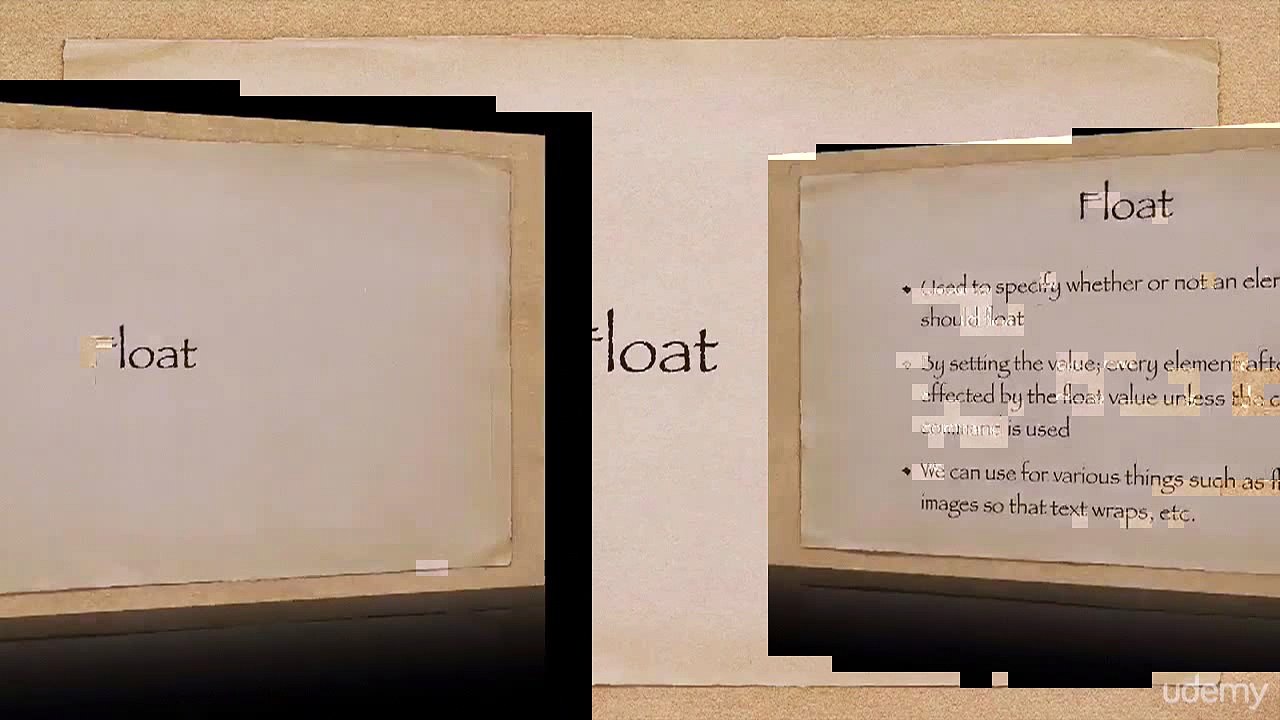 Float->HTML,CSS