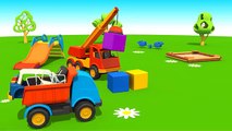 Leo's POLICE CAR - Kid's 3D Educational Construction Cartoons for Children (мультики на английском)