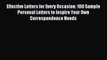 Read Effective Letters for Every Occasion: 100 Sample Personal Letters to Inspire Your Own