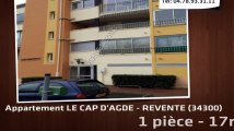 A vendre - Appartement - LE CAP D'AGDE - REVENTE (34300) - 1 pièce - 17m²