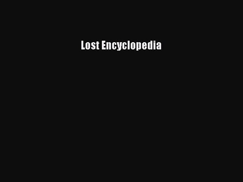 [Download PDF] Lost Encyclopedia PDF Free