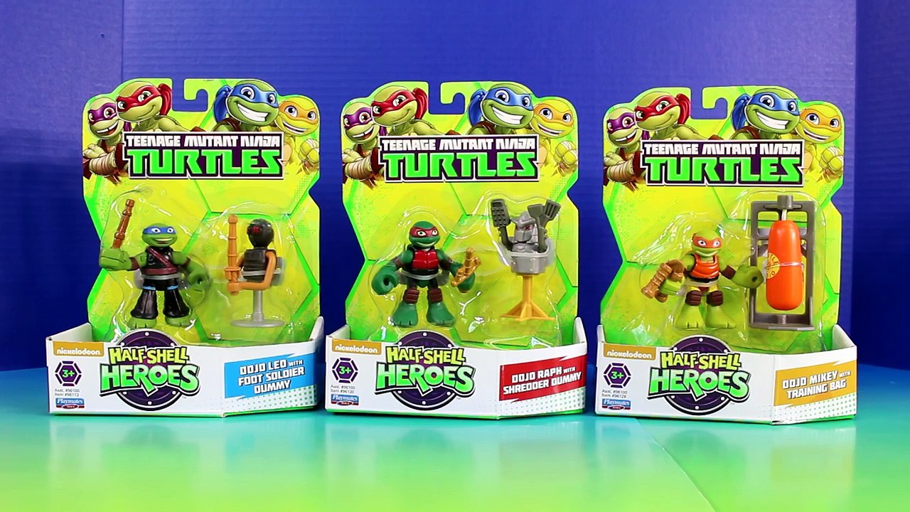 TMNT Teenage Mutant Ninja Turtles Half Shell Heroes Dojo Mikey Raph & Leo Train
