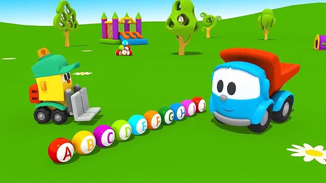 Leo & Lifty Learn Letters! (S) Kids Toy Trucks Cartoons (Learn the Alphabet)
