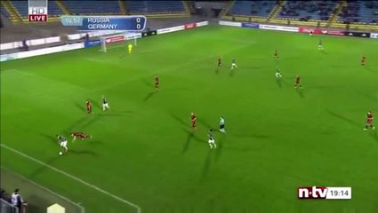Goal Davie Selke ~Russia U21 0-1 Germany U21~