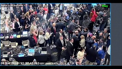 Surveillence video showing Corey Lewandowski grab Michelle Fields