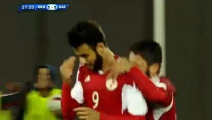 Nikoloz Gelashvili Goal HD - Georgia 1-1 Kazakhstan - 29.03.2016