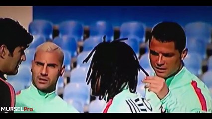 WTF : Cristiano Ronaldo and Quaresma Smell Renato Sanches Hair 2016 [FUNNY]