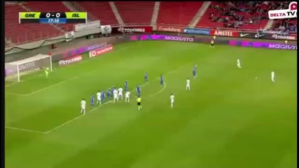 Konstantinos Fortounis  Goal - Greece 1 - 0 Iceland - 29.03.2016