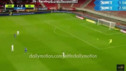 Konstantinos Mitroglou Big Chance - Greece vs Island - 29.03.2016