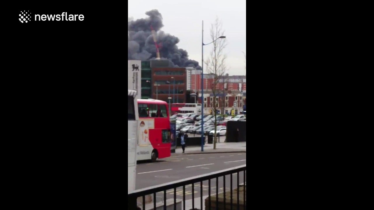 Smoke seen from more than a mile away during Birmingham recycling plant blaze
