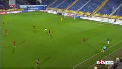 Goal Max Mayer ~Russia U21 0-2 Germany U21~